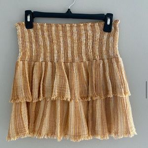 aerie tiered striped skirt! worn once! sold out!!